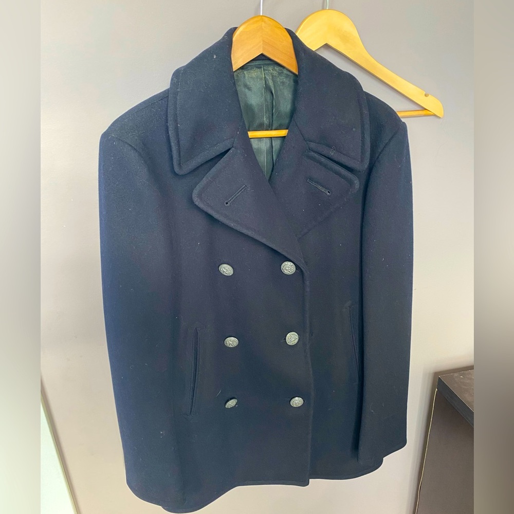 Vintage US Navy Wool Pea Coat